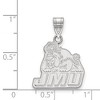 Black Bow Jewelry 14k White Gold James Madison Dukes NCAA Medium Pendant - 2 of 3