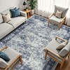 Living Room Washable Non Slip Vintage Retro Rugs Low Pile Chenille Print Rug for Bedroom Dining Room Home Office - 2 of 4