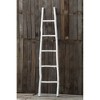 Storied Home 16.5"x70" Decorative Painted Wood Ladder White Shabby Chic Blanket Display, Indoor Sculpture - 3 of 4