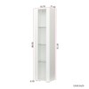 SKRAN Side Cabinet with Aluminum Strip Lamp, Large Storage Space,  Particle Board - 3 of 4