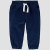 Carter's Just One You® Baby Boys' 2pc Plaid Button Up Bodysuit and Pants Set - Blue - 2 of 3