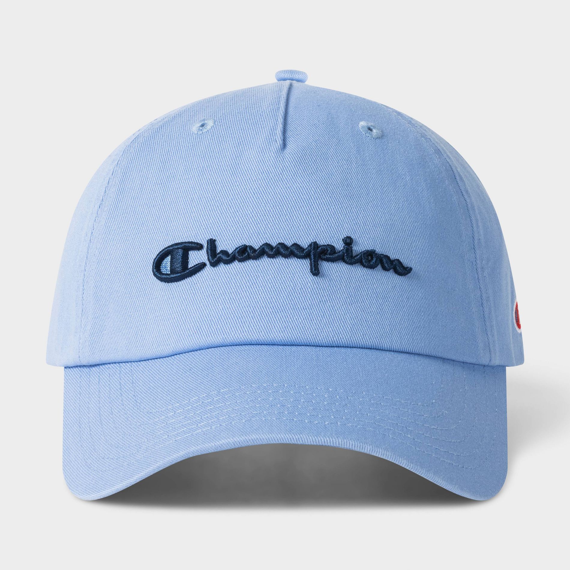 Champion Adult Script Twill Baseball Hat - Light Blue