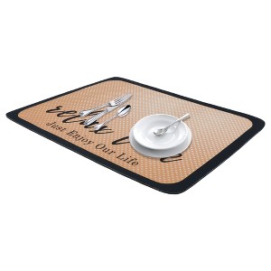 REGALWOVEN Large Diatomaceous Coffee Bar Mat, Quick Dry Dish Drying Mats for Kitchen Counter - 1 of 4