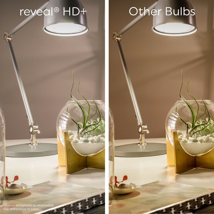 GE 4pk 60W A19 Reveal Light Bulbs, 3 of 4