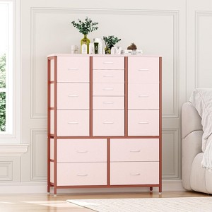 Whizmax 15 Drawers Dresser for Bedroom, Tall Dressers & Chests of Drawers for Hallway, Entryway, Storage Organizer Unit with Fabric - 1 of 4