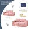 MAXYOYO Oversized 2-Seater Bean Bag Chair for Adults, Upholstered Loveseat with Pillows and Armrests for Living Room - 4 of 4