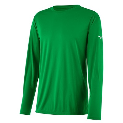 Mizuno Men's Mizuno Long Sleeve Tee Mens Size Extra Extra Large In Color  Kelly Green (4l4l) : Target