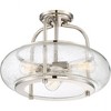Quoizel Lighting Trilogy 3 - Light Semi-Flush Mount in  Brushed Nickel - 3 of 3