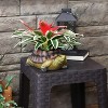 Sunnydaze Polyresin Teddy the Turtle Decorative Garden Planter for Indoor or Outdoor Use - 11" W - Green and Brown - 4 of 4