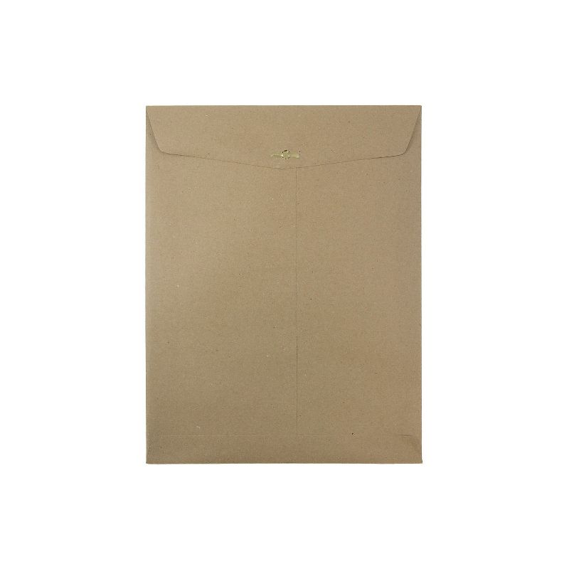 JAM Paper 10 x 13 Open End Catalog Envelopes with Clasp Closure Brown Kraft Paper Bag 25/Pack, 2 of 5