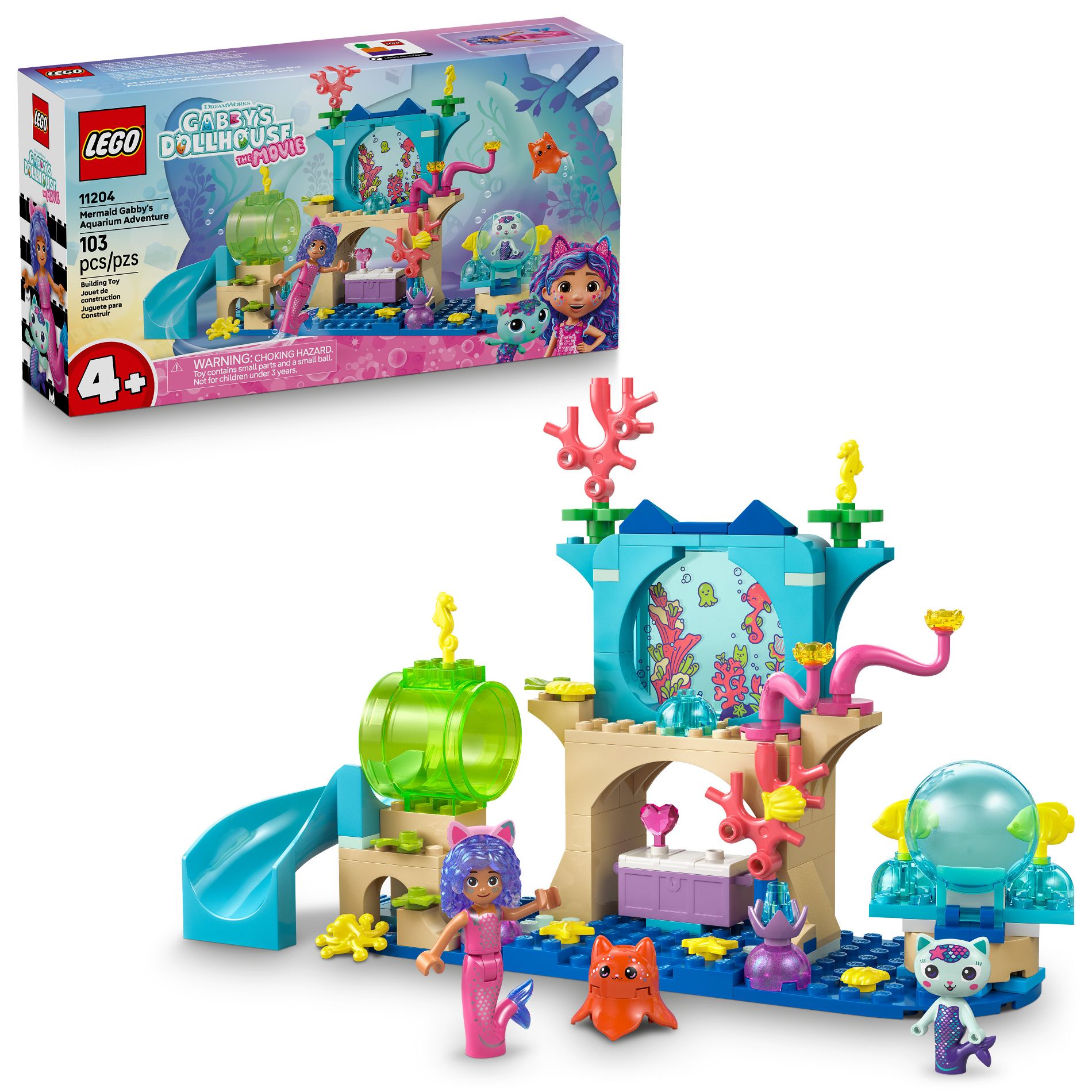 LEGO Gabby’s Dollhouse Mermaid Gabby’s Aquarium Adventure 11204