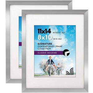 Americanflat Picture Frame with tempered shatter-resistant glass - Available in a variety of sizes and styles - 1 of 4