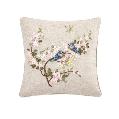 C&F Home Bluebird Ribbon Easter Spring Art Pillow