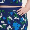 Women's Mixed Floral Sweater Midi Skirt - kate spade new york x Target Blue/Green/White - 4 of 4
