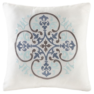 King-Size Reversible Blue Cotton Coverlet and Sheet Set