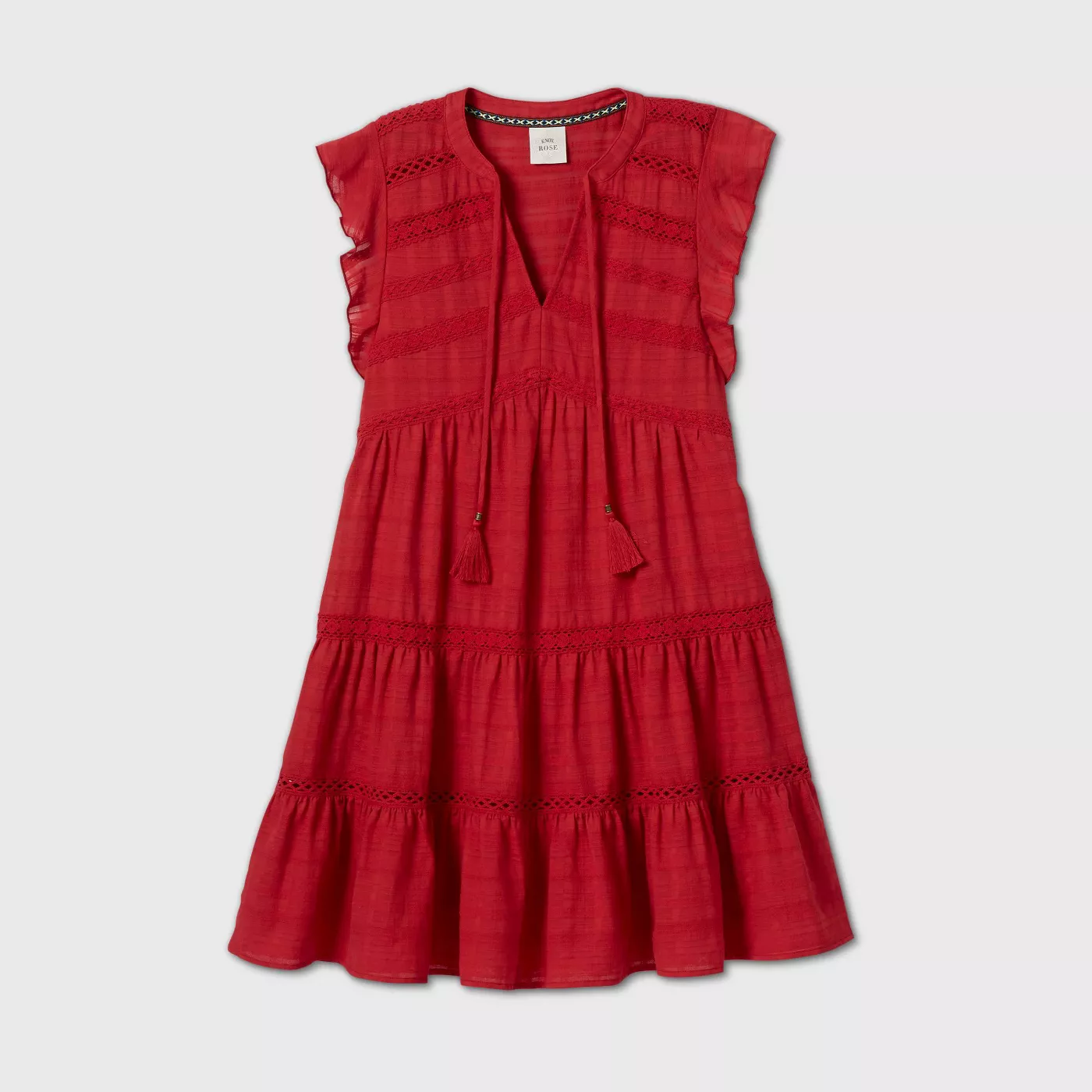 Women's Flutter Short Sleeve Dress - Knox Rose™ - image 1 of 9