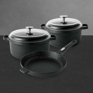 BergHOFF GEM Nonstick Cookware Set, Black - 1 of 4