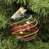 Golden Bell Collection 3.5 Inch Colorful Translucent Ball Ornament Christmas Easter Tree Ornaments - 3 of 3