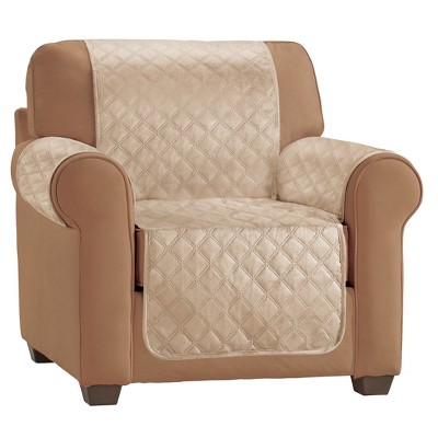Collections Etc Soft Velvet Waterproof Quilted Furniture Cover