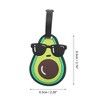 Unique Bargains Eyes Avocado Luggage Tag Green 1 Pc - 2 of 4