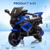 Kids Motorcycle, ride on car toy with training wheels, working headlight, horn and music, suitable for boys and girls aged 3-6. - 2 of 4