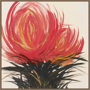 Amanti Art Clover II by Llc Urban Pearl Collection Framed Canvas Wall Art - 1 of 4
