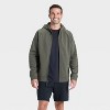 Men's Siro Ponte Full Zip Hooded Sweatshirt - All In Motion™ - 3 of 3