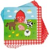 Blue Panda 150-Pack Luncheon Paper Napkins Disposable Farm Animals Party Supplies for Kids - 4 of 4