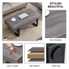 Vynxaria 47.2"x23.6" Black and Grey texture sticker MDF Coffee Table - 3 of 4