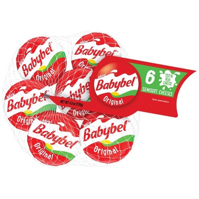 Mini Babybel Original Semisoft Cheeses - 6ct