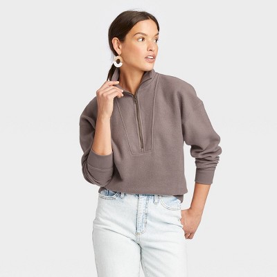 Women's Quarter Zip Sweatshirt - Universal Thread™
