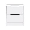 Sapphtopaz Modern Night Stand with 2 Storage Drawers Wood Entryway Table Decor with Sturdy Base Nightstand for Bedroom, Living Room - 3 of 4