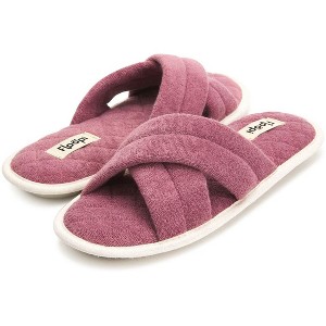 Floopi Women's Brooke Criss Cross Open Toe Slipper - 1 of 4