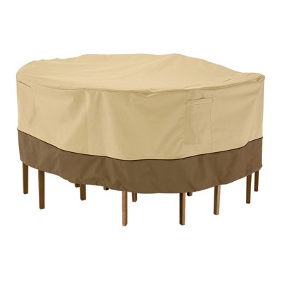 Durable Heavy Duty Patio Round Table Cover Waterproof Protector Black Outdoor 