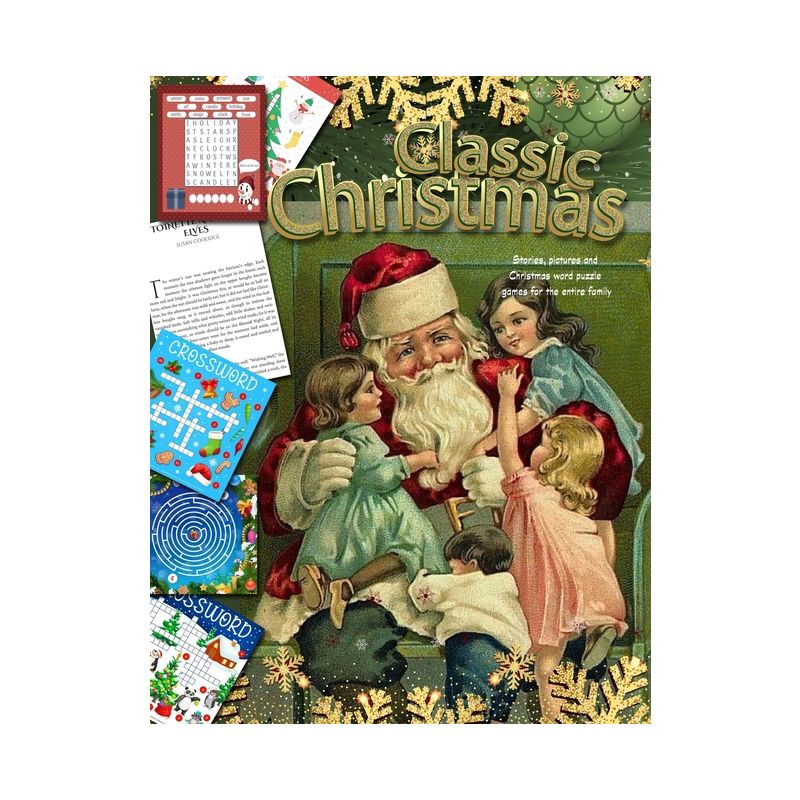 Classic Christmas Stories, pictures and Christmas word puzzle games for the entire family Series - Large Print by  Julia Brooke & Rowan Travis, 1 of 2
