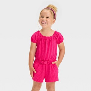 Toddler Girls' Romper - Cat & Jack™ - 1 of 3
