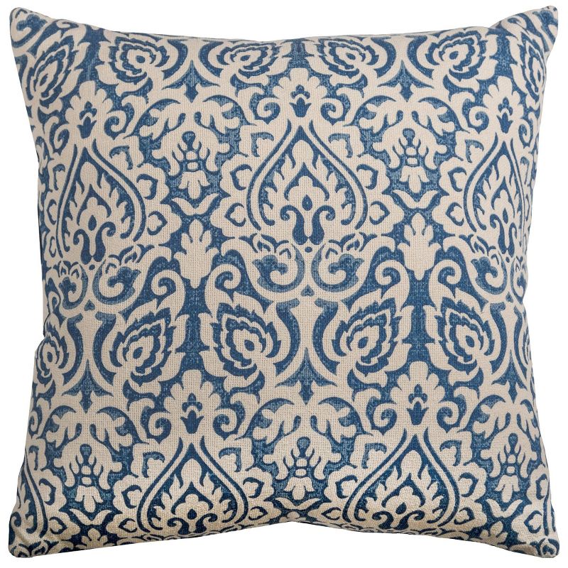 22"x22" Dulane Damask Square Throw Pillow - Rizzy Home, 1 of 5