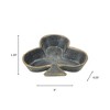 HomeRoots 6" Black and Gold Club Cast Iron Vanity Tray - 3 of 4