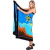LA LEELA Women's Summer Bikini Wraps Sarong Cover up Wrap Skirt Bathing suit Swimwear Swimsuit Beach Coverup for Women One Size Green, Turtle - 3 of 4