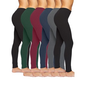 Felina | Velvety Soft Lightweight Leggings | Moisture Wicking | Yoga | 6 Pack - 1 of 1