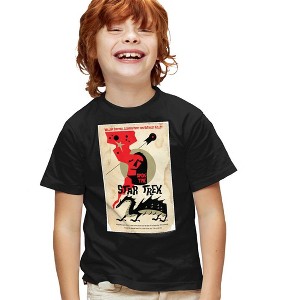 Boys' Star Trek Tos Episode 30 T-Shirt Black Small - 1 of 4