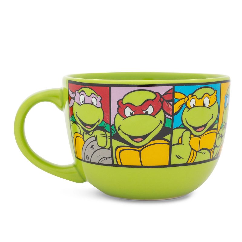 Silver Buffalo Teenage Mutant Ninja Turtles Characters Ceramic Soup Mug | Holds 24 Ounces, 3 of 10