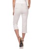 Rekucci Women’s Pull-On Comfort Capri Pants with Back Lacing Detail & Pockets – Mid-Rise Stretch Capris - 3 of 4