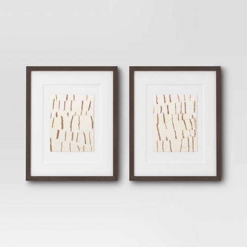 2pk 16 X 20 Abstract Pair Framed Wall Canvases - Threshold™ : Target