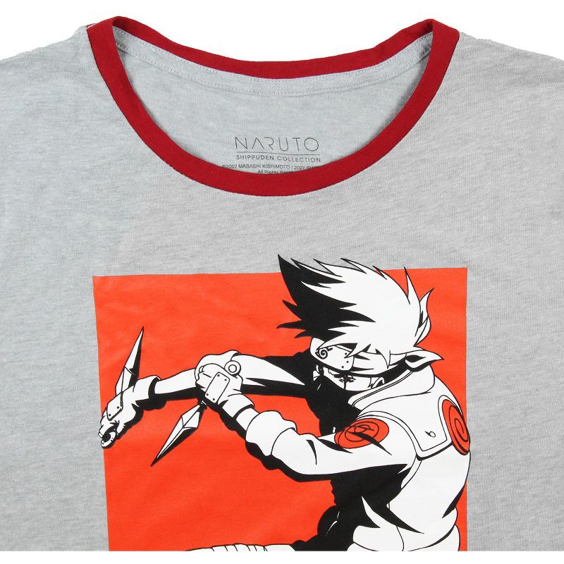 Naruto Junior's Kakashi Kanji Ringer T-Shirt, 3 of 4