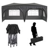 10'x20' Outdoor Pop Up Canopy,Folding Tent with 6 Removable Sidewalls Carry Bag & Weight Bags,Outdoor Heavy Duty Camping Gazebo for Backyard - 2 of 4