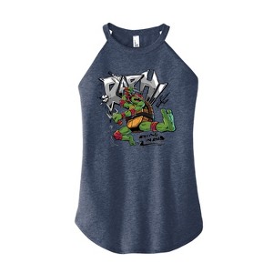 Women's - Teenage Mutant Ninja Turtles - Raphael Going In Loud Graphic High Neck Tank - 1 of 3