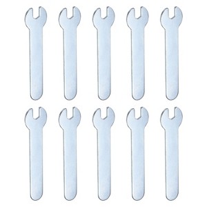Unique Bargains Galvanized Iron Automotive Repair Furniture Assembly Metric Small Open-End Wrenches 10 Pcs - 1 of 4