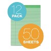 Tops Prism Plus Colored Legal Pads 8 1/2 x 11 3/4 Green 50 Sheets Dozen 63190 - 2 of 4