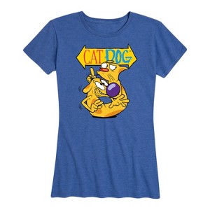 Women's - Cat Dog - Be Quiet Short Sleeve Graphic T-Shirt - 1 of 4
